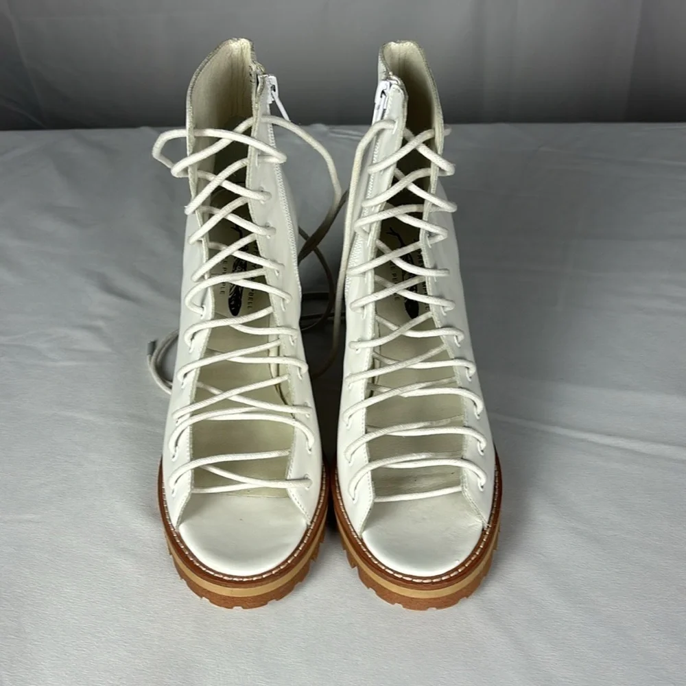 Jeffrey Campbell Free People White Palermo Heels - Picture 4 of 14